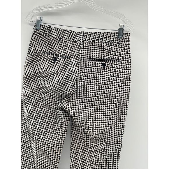 Theory Pants Treeca Winhall Women Size 2 Houndstooth Black White Ankle - Picture 14 of 15
